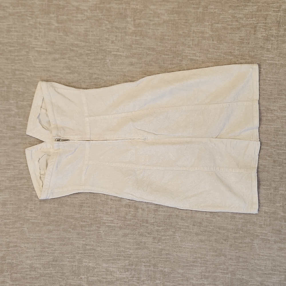 Foxy Jeans Mini Dress in white corduroy - Picture 2 of 2